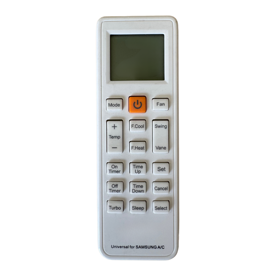 Universal Remote for Samsung Heat Pumps (No setup / Premium model)